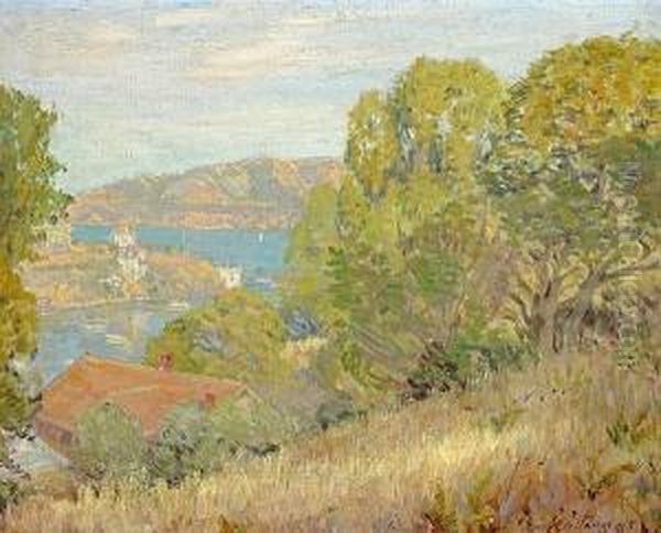 A View Of The Bay Oil Painting by Anna Lee Stacey