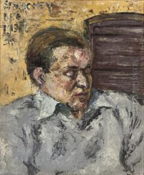 Portrait Of Stephen Tomlin Oil Painting by John Franklin Stacey