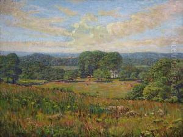 Summer Meadows Oil Painting by John Franklin Stacey