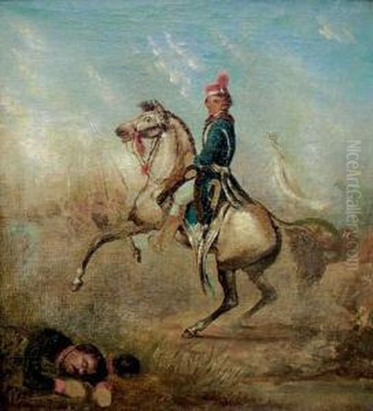 Tadeusz Kosciuszko Na Koniu Oil Painting by Michal Stachowicz