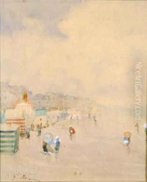 Blankenberge Oil Painting by Henri Stacquet