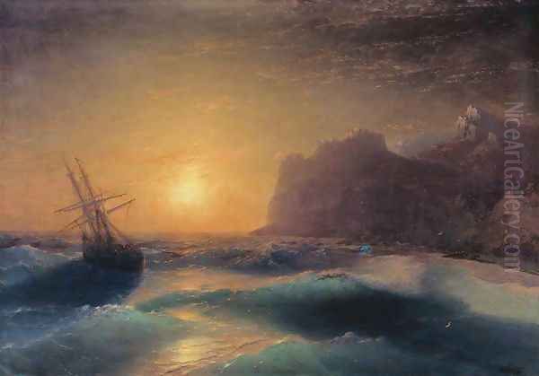 Sea landscape. Koktebel Oil Painting by Ivan Konstantinovich Aivazovsky