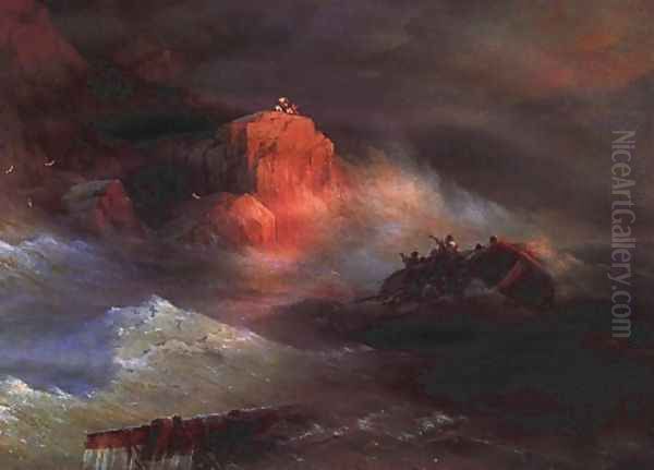 Crash Oil Painting by Ivan Konstantinovich Aivazovsky