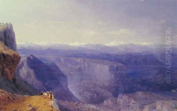 The Caucasus Oil Painting by Ivan Konstantinovich Aivazovsky