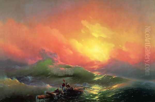 The Ninth Wave (1850) Oil Painting by Ivan Konstantinovich Aivazovsky