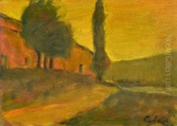 Paesaggio Oil Painting by Camillo Stagni