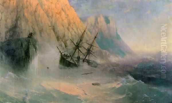 The Shipwreck I Oil Painting by Ivan Konstantinovich Aivazovsky