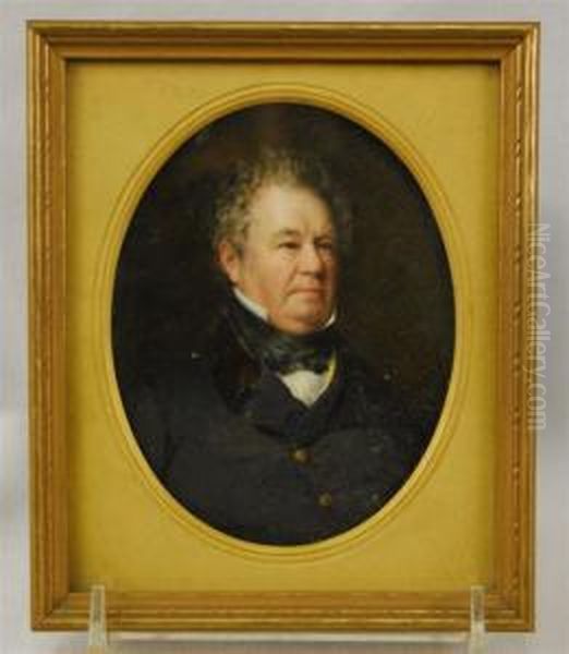 Portrait Miniature Of James Ingersoll Oil Painting by Richard Morrell Staigg