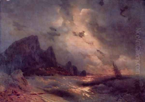 Die See Oil Painting by Ivan Konstantinovich Aivazovsky