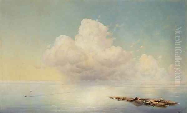 Clouds on the quiet sea Oil Painting by Ivan Konstantinovich Aivazovsky