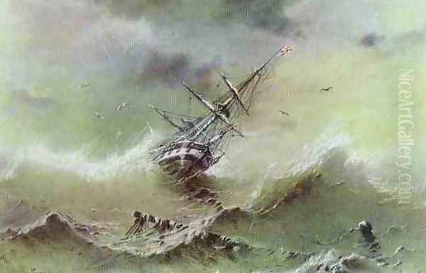 Storm 3 Oil Painting by Ivan Konstantinovich Aivazovsky