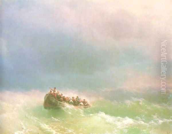 On the storm Oil Painting by Ivan Konstantinovich Aivazovsky