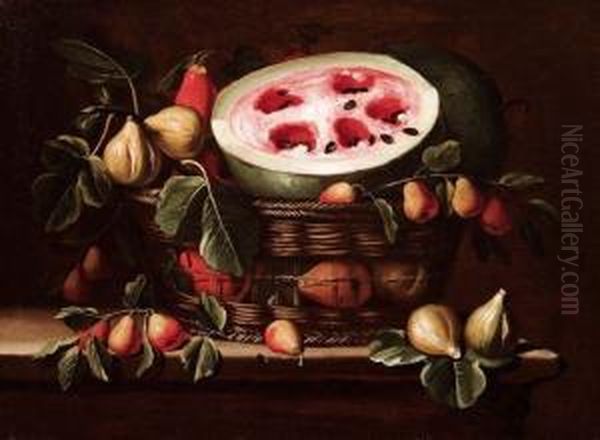 Cesta Di Frutta Oil Painting by Niccolo Stanchi