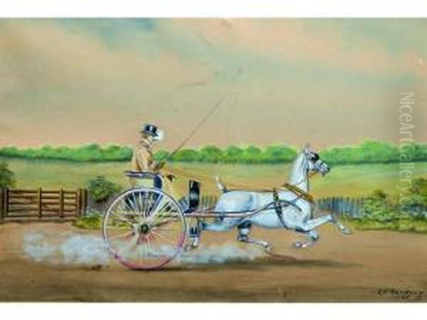 Voiture A Cheval Oil Painting by Henry William Standing