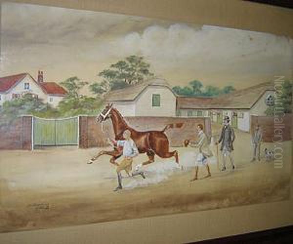 Au Manege Oil Painting by Henry William Standing