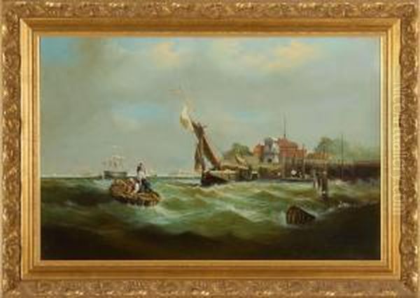 Wind Against The Tide (tilbury Fort) Oil Painting by Clarkson Frederick Stanfield