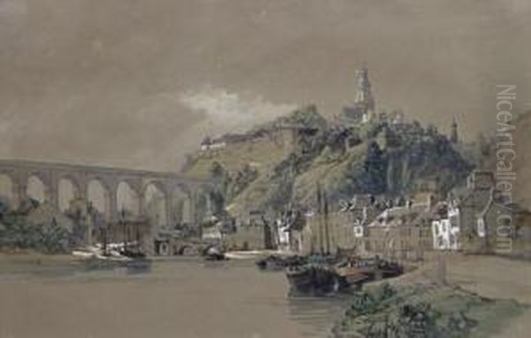 Dinant On The Meuse Oil Painting by George Clarkson Stanfield