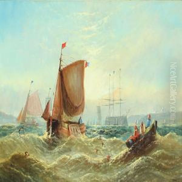 Marine Oil Painting by George Clarkson Stanfield