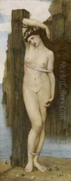 Andromeda Oil Painting by John Roddam Spencer Stanhope