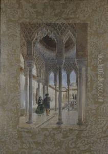 Patio De Los Leones Oil Painting by Henry Stanier