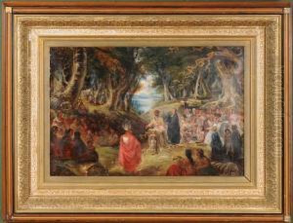 Conversion Of The Natives Oil Painting by John Mix Stanley