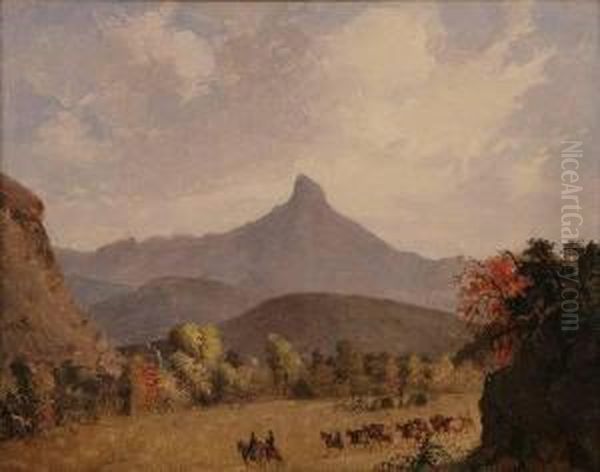 Valley Of The Mimbres Oil Painting by John Mix Stanley