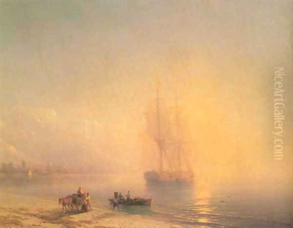 Calm sea Oil Painting by Ivan Konstantinovich Aivazovsky