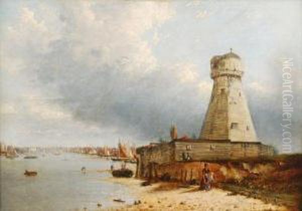 Lowestoft Oil Painting by Joseph Stannard