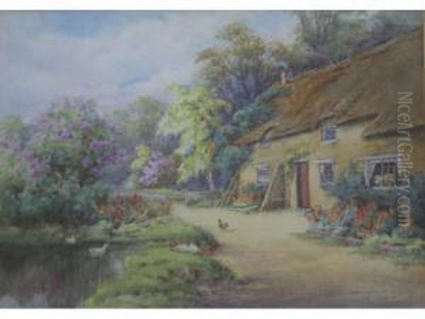 Springtime, Northamptonshire Oil Painting by Lilian Stannard