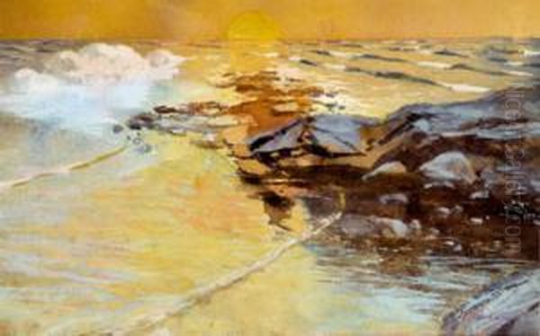 Costa De Bohuslan Oil Painting by Mikael Stanowsky