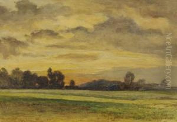 Sundown Oil Painting by Horace Hale Stanton