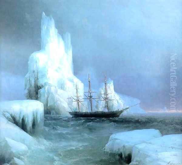 Icebergs Oil Painting by Ivan Konstantinovich Aivazovsky