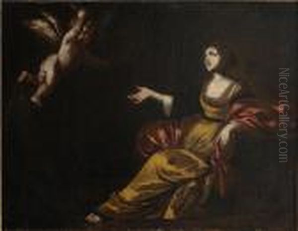 The Annunciation Oil Painting by Massimo Stanzione