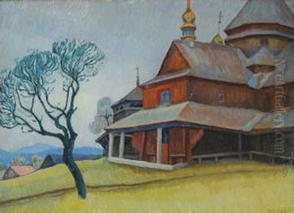 Cerkiew Oil Painting by Wladyslaw Stapinski