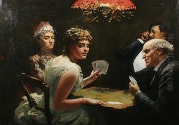 A Leading Hand Oil Painting by Robert Ponsonby Staples