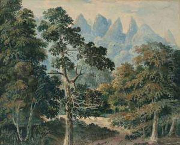 Serra Dos Orgaos Com Dedo De Deus Oil Painting by Robert Ponsonby Staples