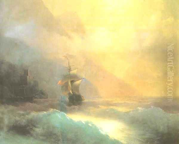 Seascape 3 Oil Painting by Ivan Konstantinovich Aivazovsky