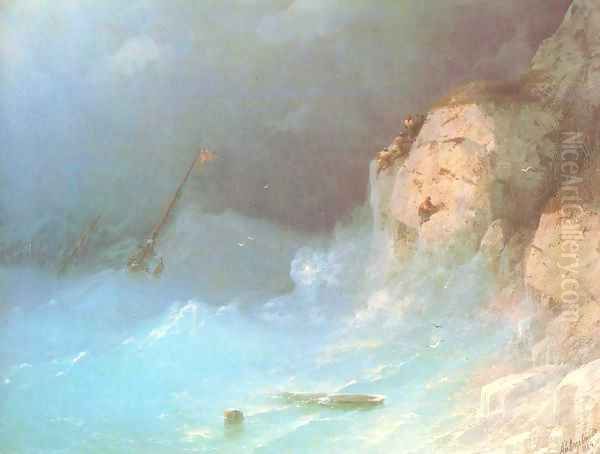 The Shipwreck 8 Oil Painting by Ivan Konstantinovich Aivazovsky