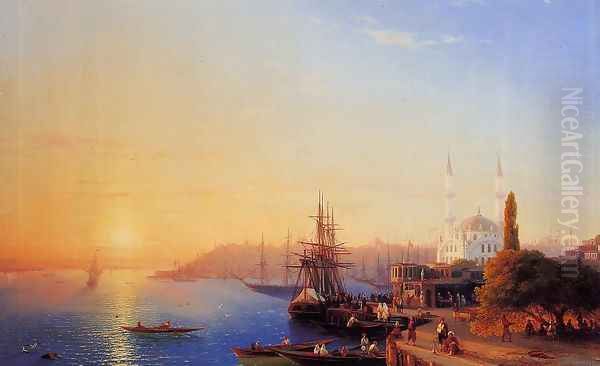 Title Unknown Oil Painting by Ivan Konstantinovich Aivazovsky