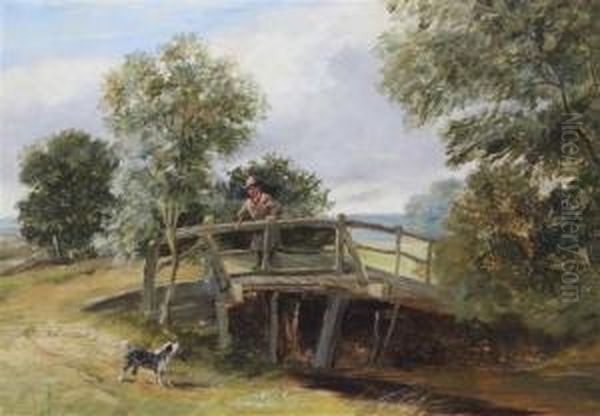 The Bridge Oil Painting by Arthur James Stark