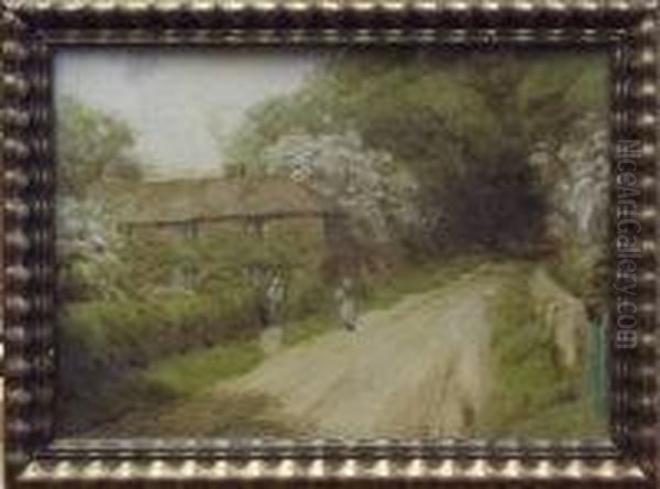 Gander Green Lane, Cheam Oil Painting by Albert Starling