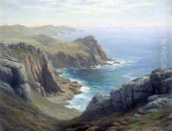 Coastal Landscape Oil Painting by Albert Starling