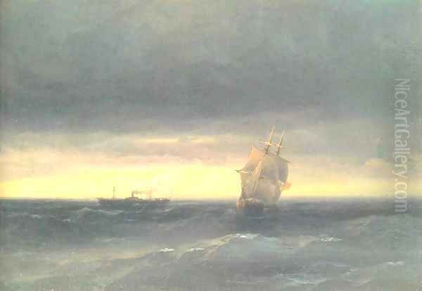 Sea Oil Painting by Ivan Konstantinovich Aivazovsky