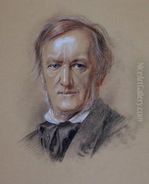 Bildnis Richard Wagner Oil Painting by Franz Stassen