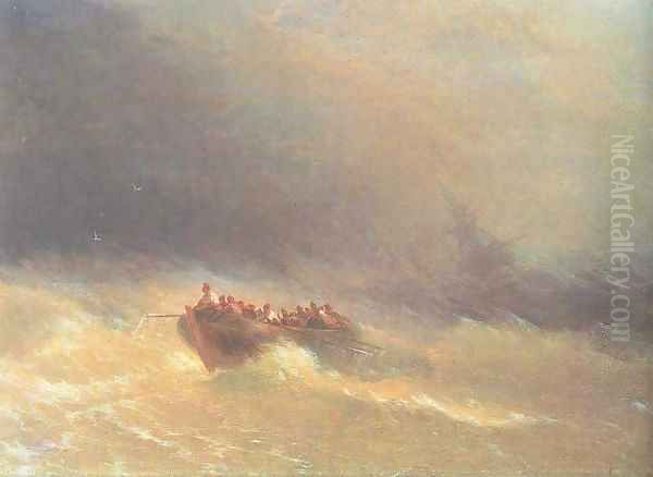 The Shipwreck 4 Oil Painting by Ivan Konstantinovich Aivazovsky