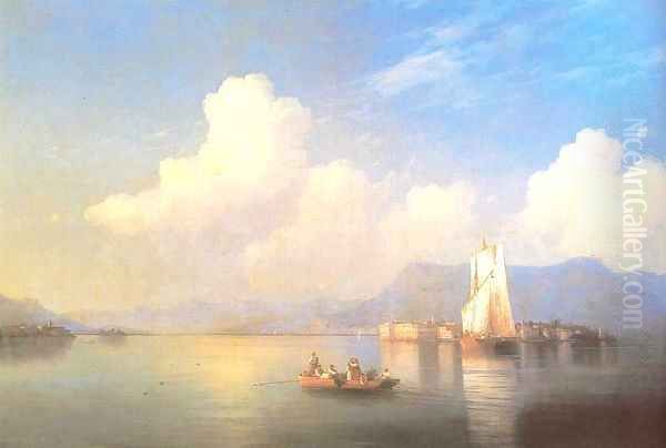 Italian landscape Oil Painting by Ivan Konstantinovich Aivazovsky