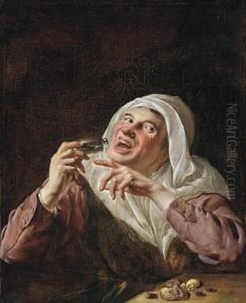 An Allegory Of Taste Oil Painting by Petrus Staverenus