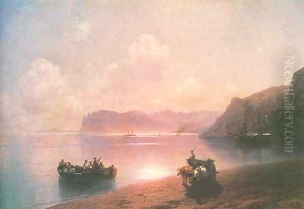 Morning on a sea Oil Painting by Ivan Konstantinovich Aivazovsky