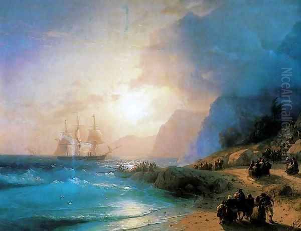 On the Island of Crete Oil Painting by Ivan Konstantinovich Aivazovsky