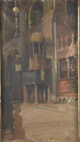 Basilique Saint-marc, Venise Oil Painting by Paul Steck